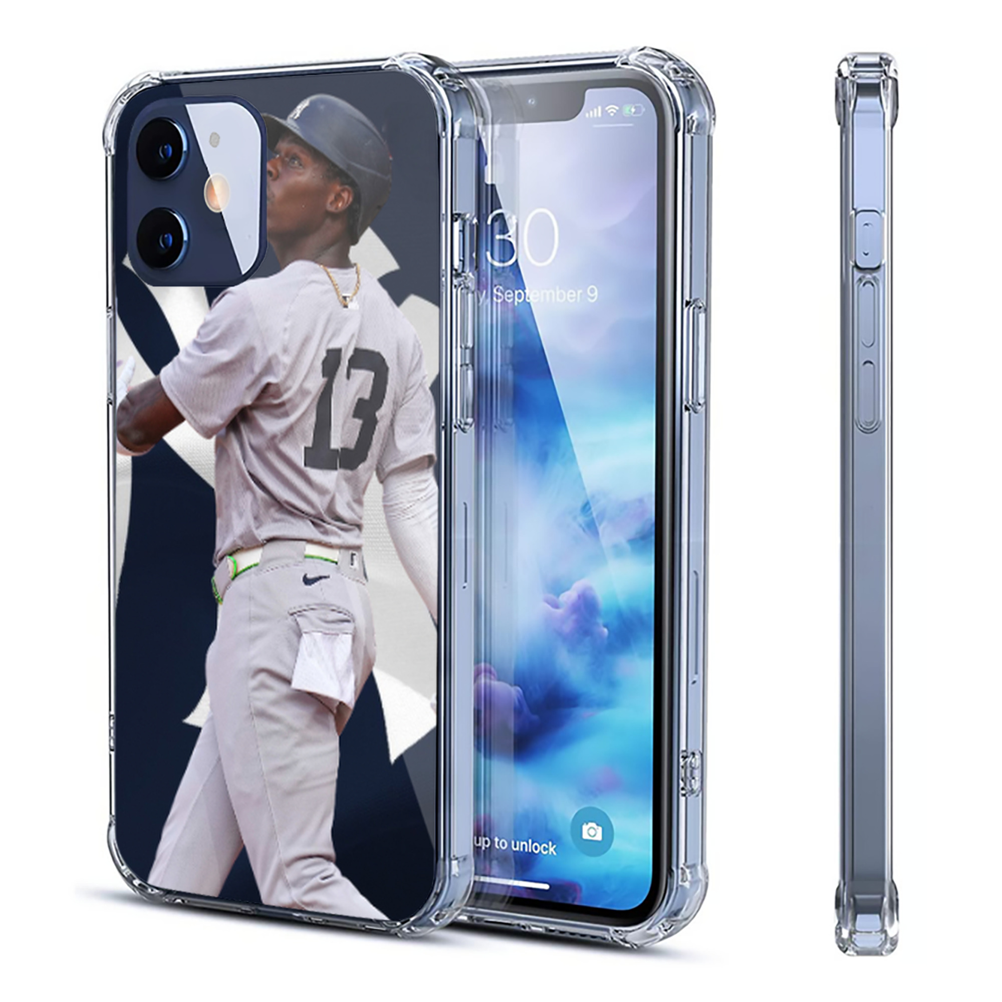 Jazz Chisholm Jr. 47 Clear IPhone 12 Case – Soft TPU With UV Print – Enhanced Drop Protection, Precise Fit, Anti-Fingerprint, Customizable Design, Scratch-Resistant, Yellow-Resistant